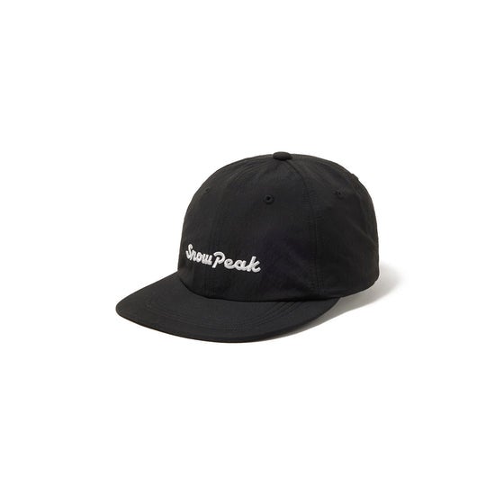 Snow Peak Typography Cap, black.