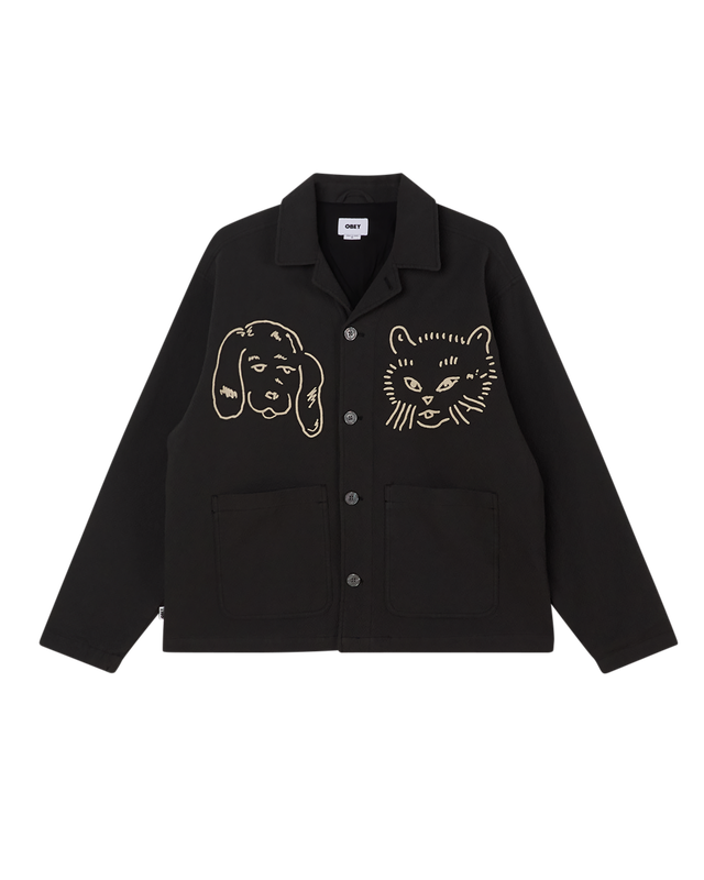 Obey Vesta Shirt Jacket, black
