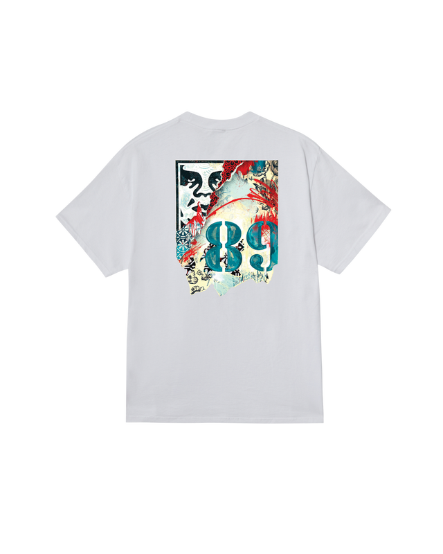 Obey Lisbon Icon t-shirt, white.