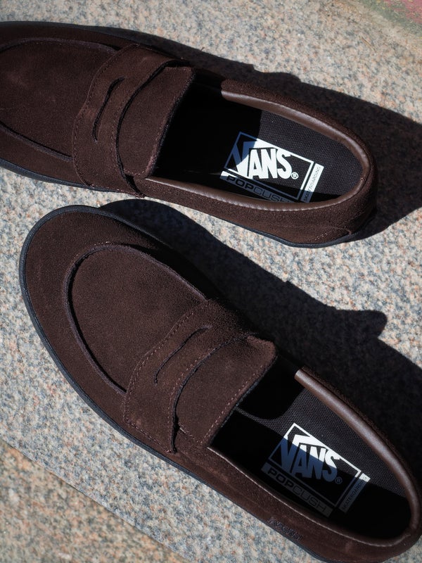 Vans Skate Loafer Suede, brown / black