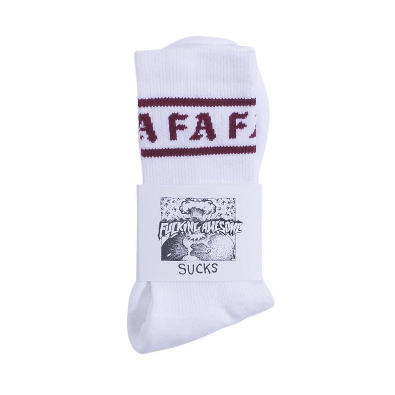 Fucking Awesome Children Of A Lesser God Socks, white / maroon