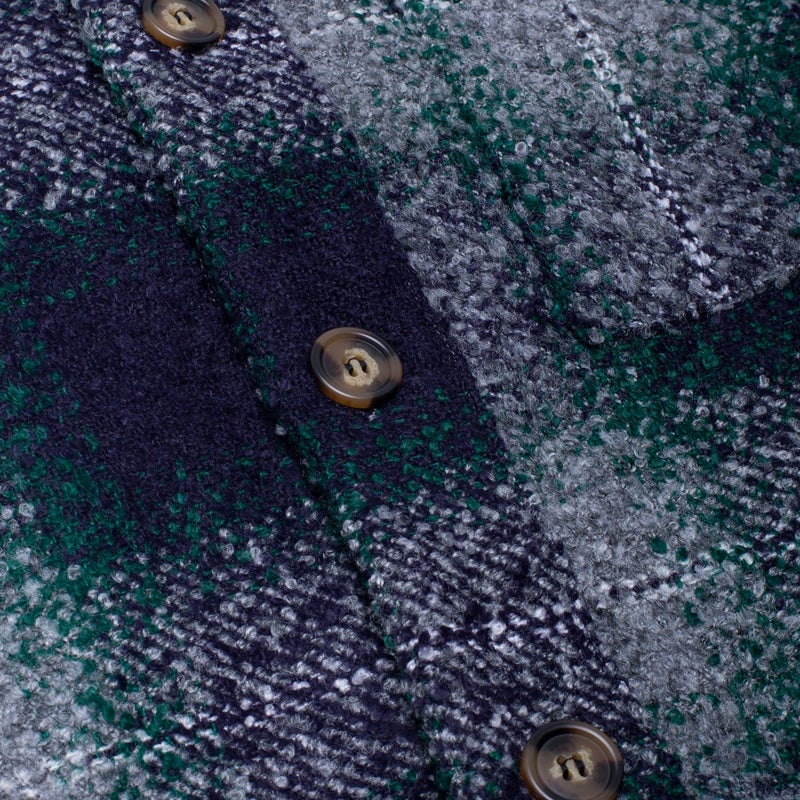 Fucking Awesome Heavy Oversized Flannel, blue / green