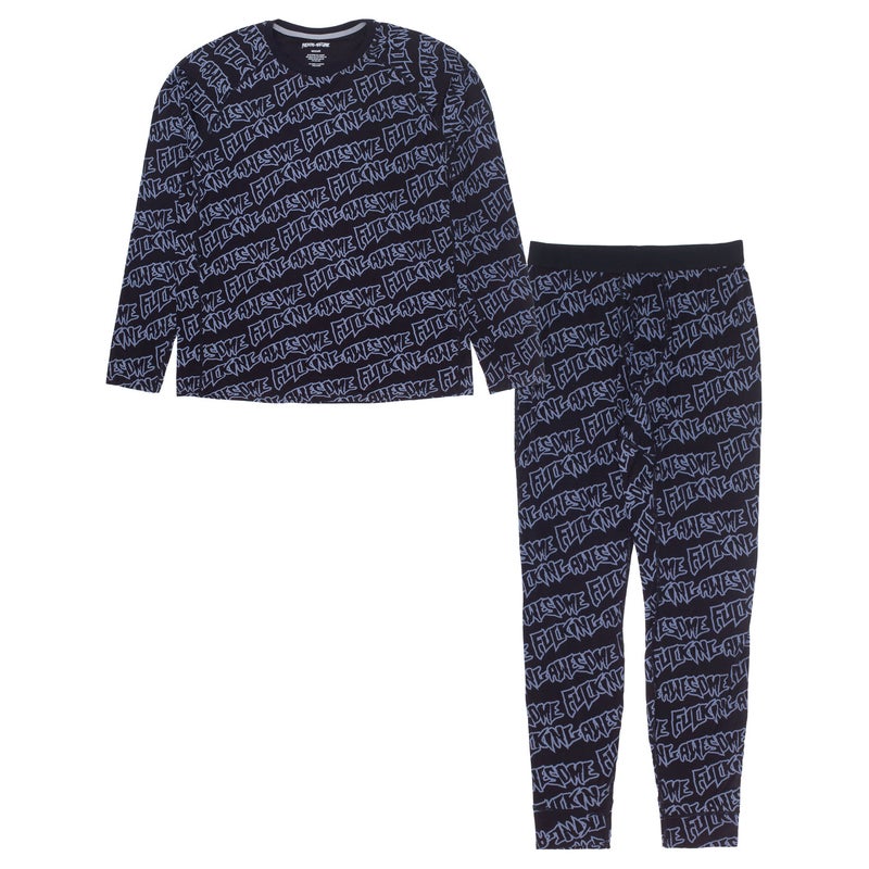 Fucking Awesome Stamp Base Layer Set Thermals, black