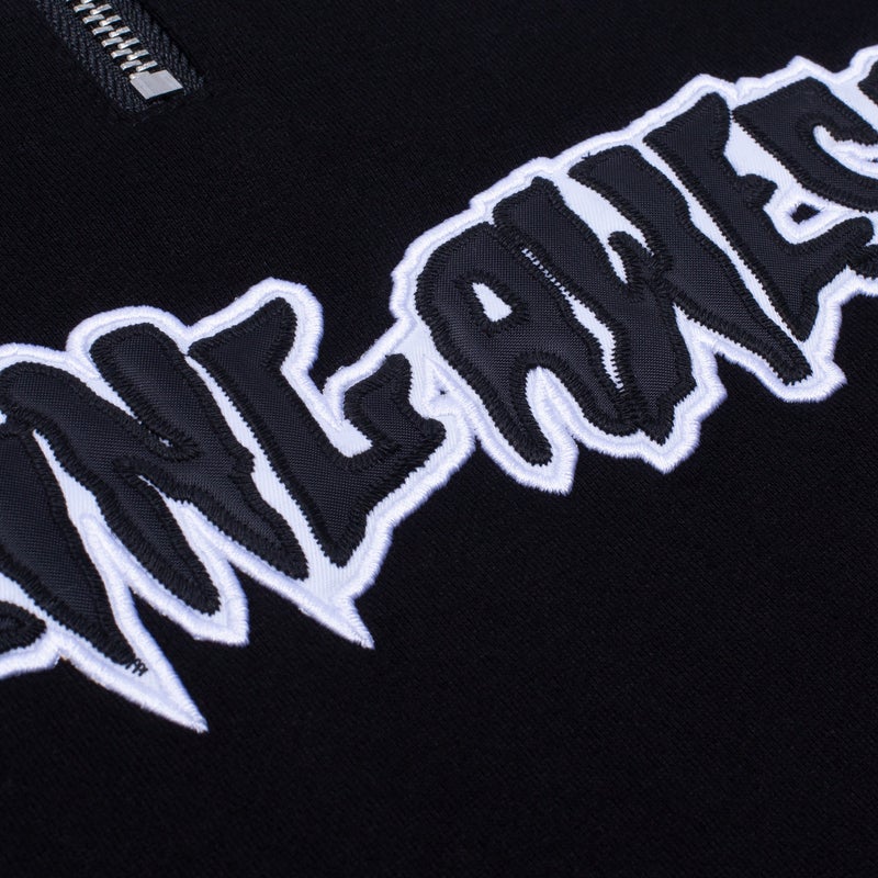 Fucking Awesome Quarter Zip Pullover, black