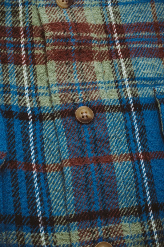 Fucking Awesome Rusty Plaid Flannel, Blue / Plaid