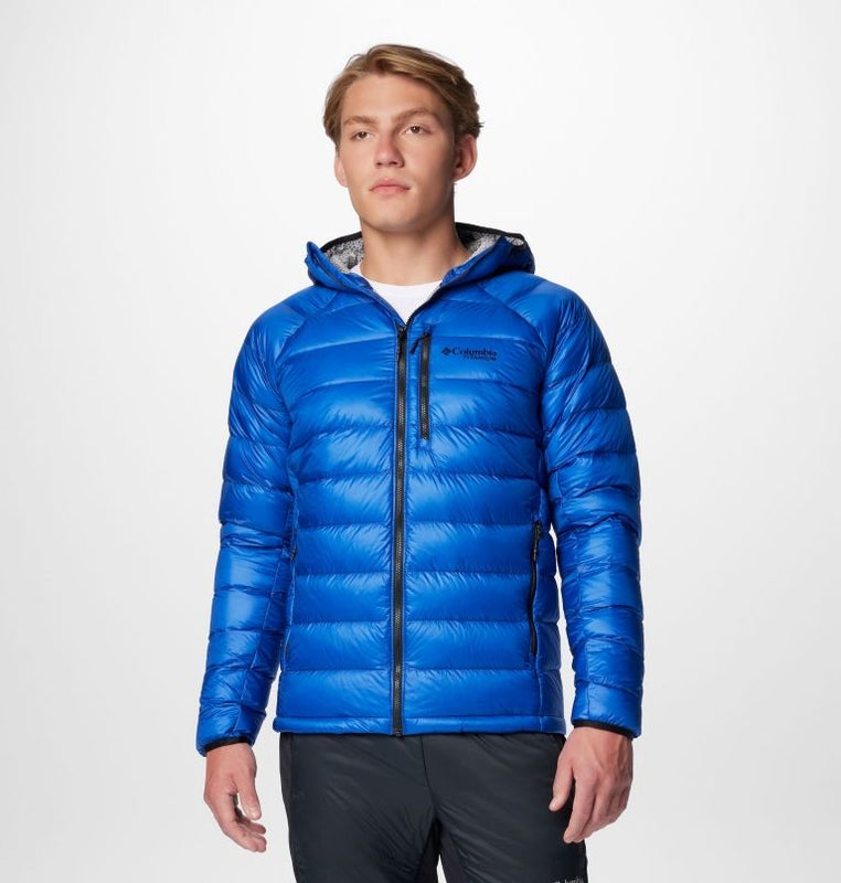 Columbia Arctic Crest Down Hooded Jacket, mountain blue