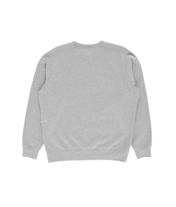Pop Arch Crewneck, light heather grey