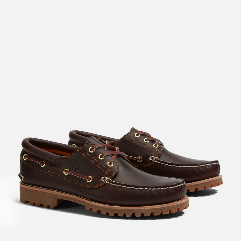 Timberland Icon 3-Eye Lug, dark brown / full grain.