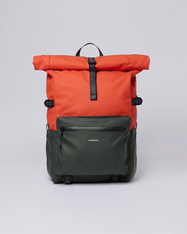 Sandqvist Ruben 2.0, multi orange / dark green