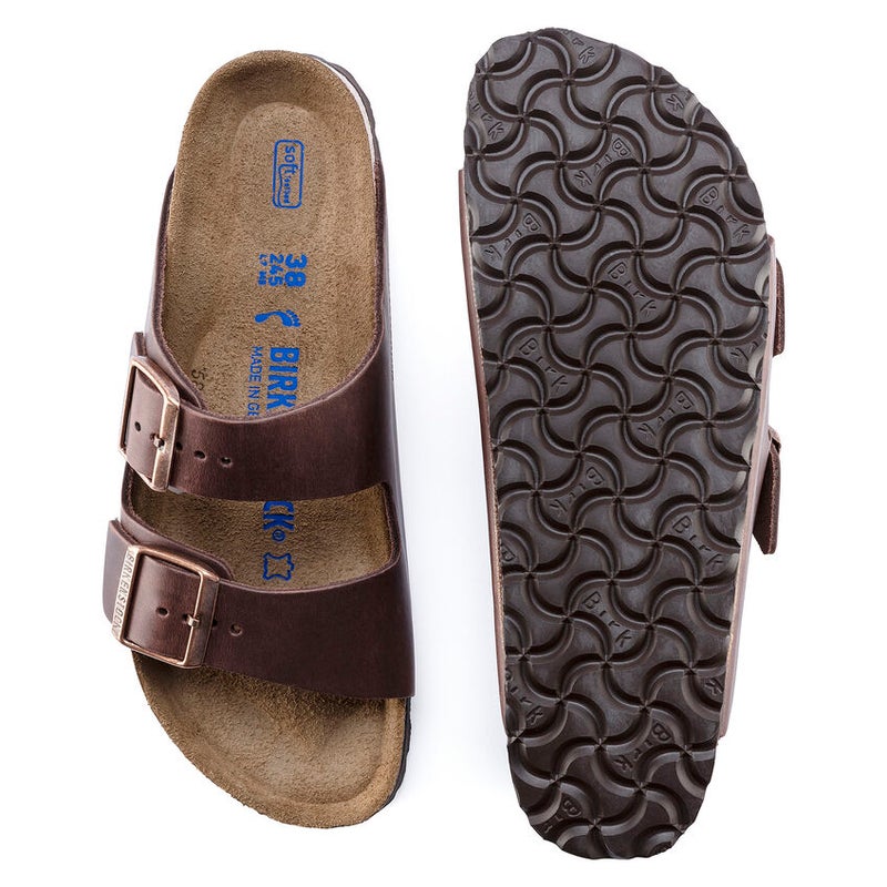 Birkenstock Arizona Oiled Leather SFB Regural Fit, habana