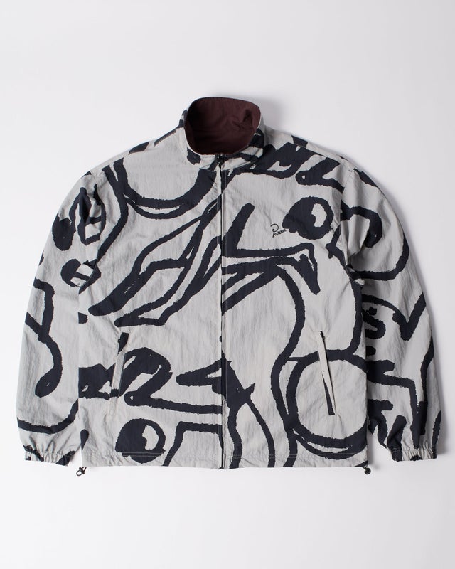 Parra Freak Scene Reversible Track Top, grey