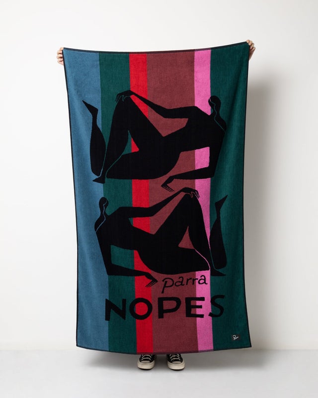 Parra Nope And Nopes Beach Towel, multi