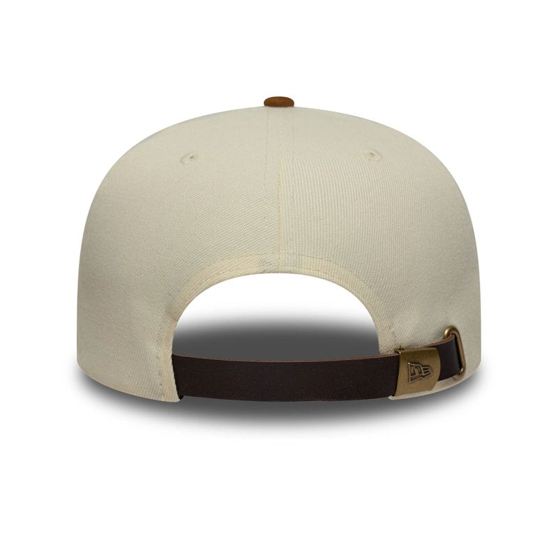 New Era Los Angeles Dodgers Suede Visor A-frame Cap, light beige / brown