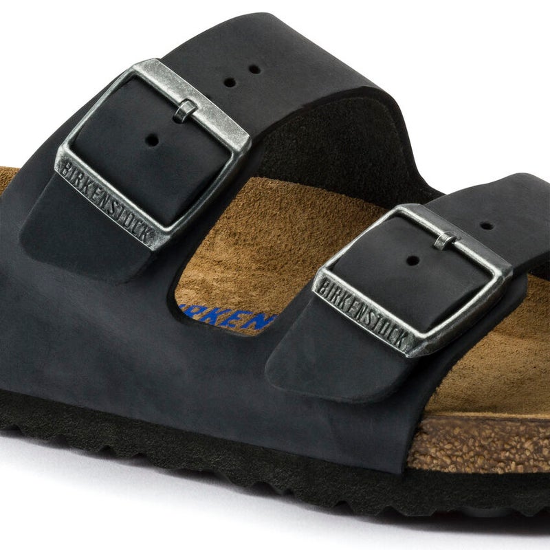 Birkenstock Arizona Oiled Leather SFB Regular Fit, black