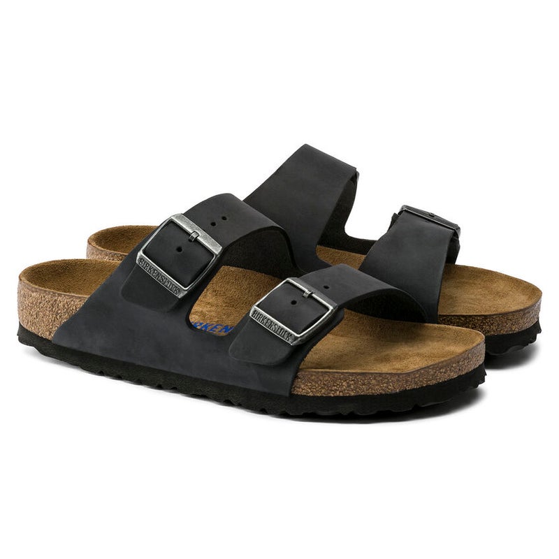 Birkenstock Arizona Oiled Leather SFB Regular Fit, black