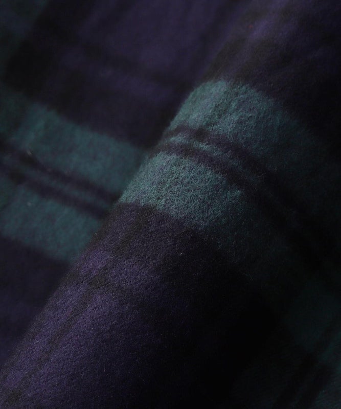 Manastash Patched Flannel Shirt, navy