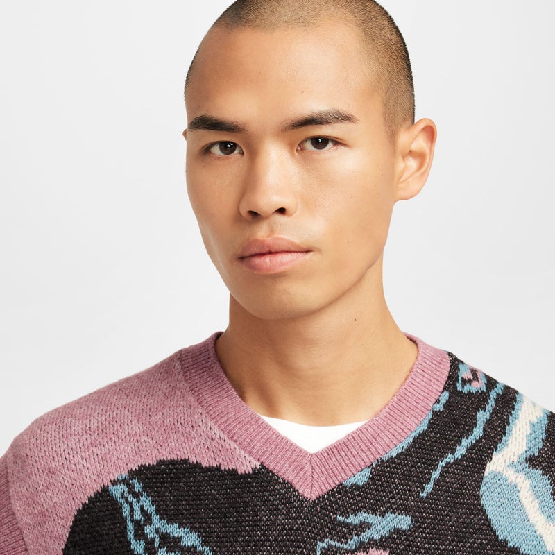 Nike Sb Sweater Vest, plum / multi