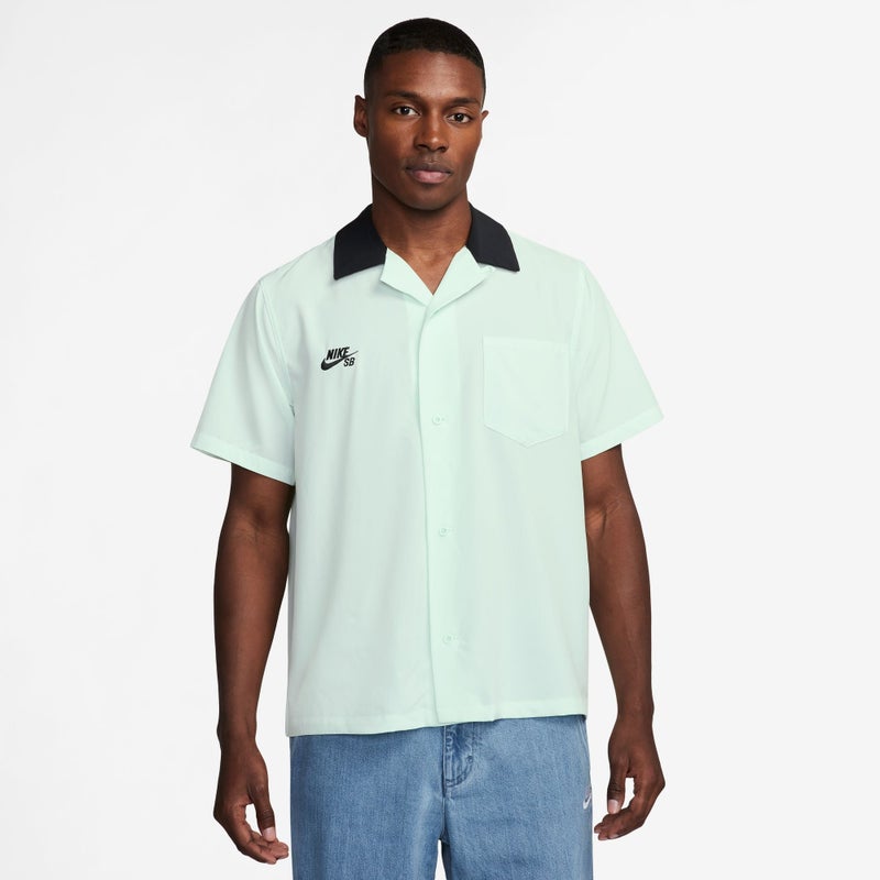 Nike SB Agnostic Olympic Kit Bowler Shirt, barely green / black