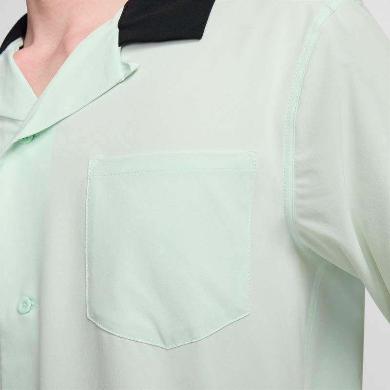 Nike SB Agnostic Olympic Kit Bowler Shirt, barely green / black