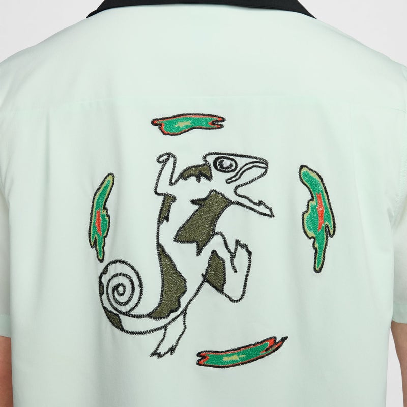Nike SB Agnostic Olympic Kit Bowler Shirt, barely green / black