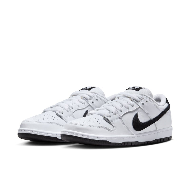 Nike SB Dunk Low, white / white / black