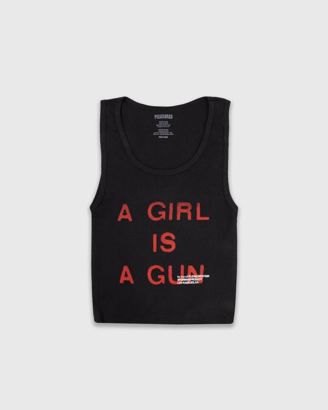 Pleasures Girl Is A Gun Tanktop, black