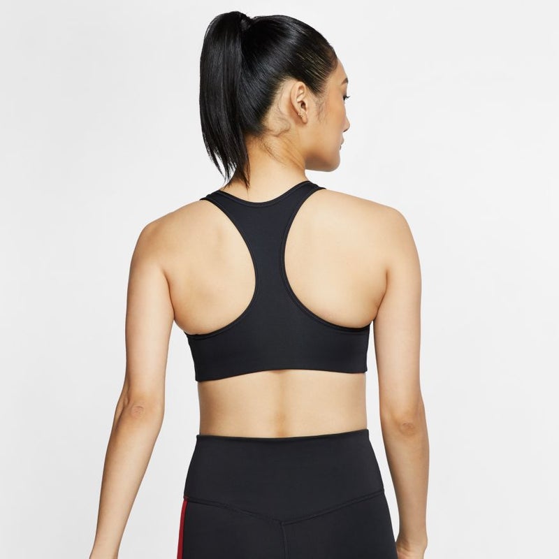 Nike WMNS Dri-Fit Padded Swoosh Top, black / white