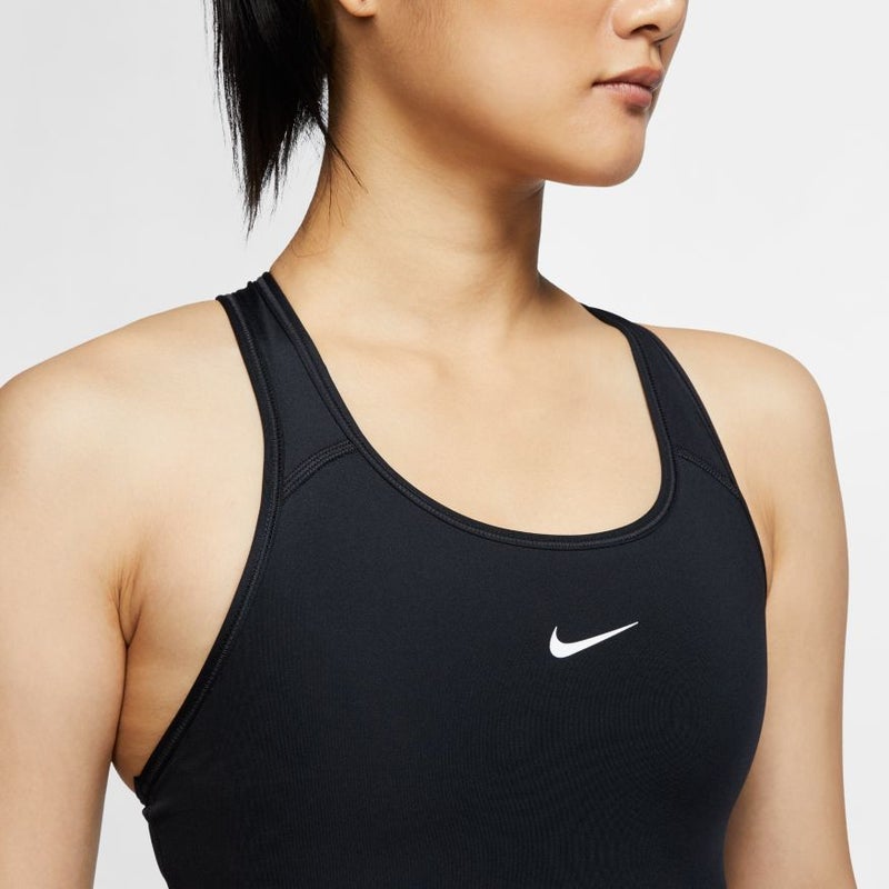 Nike WMNS Dri-Fit Padded Swoosh Top, black / white