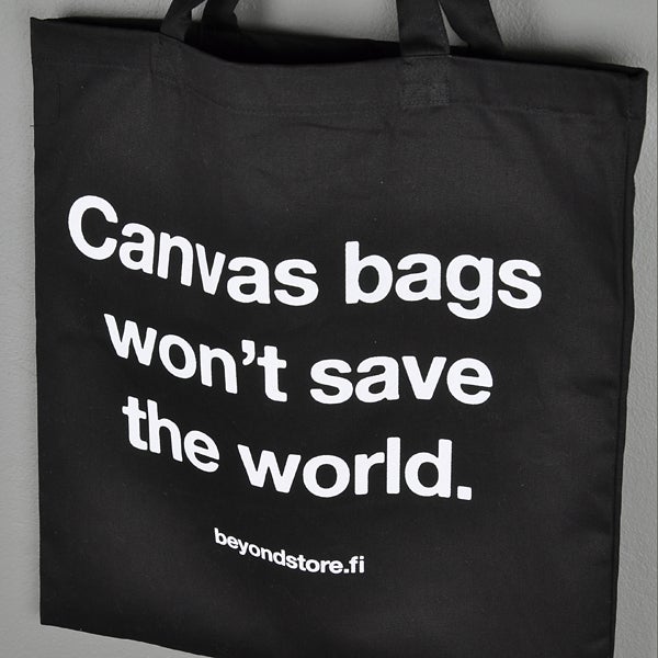 Beyond Nature Helper shopping bag, black