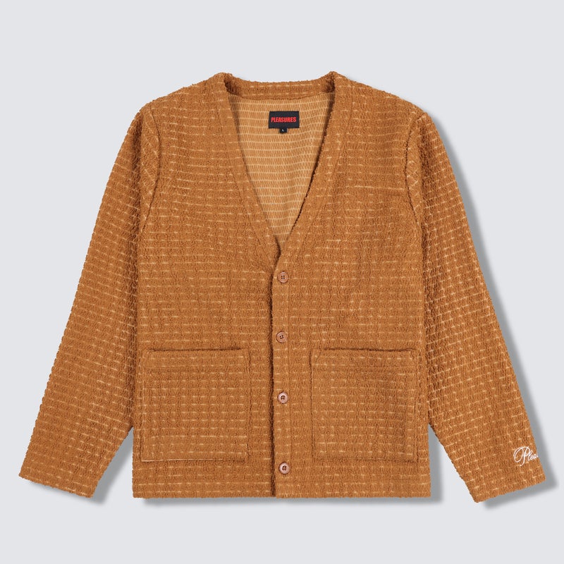 Pleasures Boredom Cardigan Jacket, brown