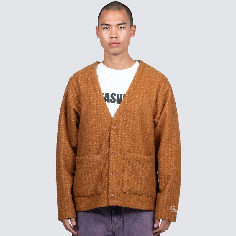 Pleasures Boredom Cardigan Jacket, brown