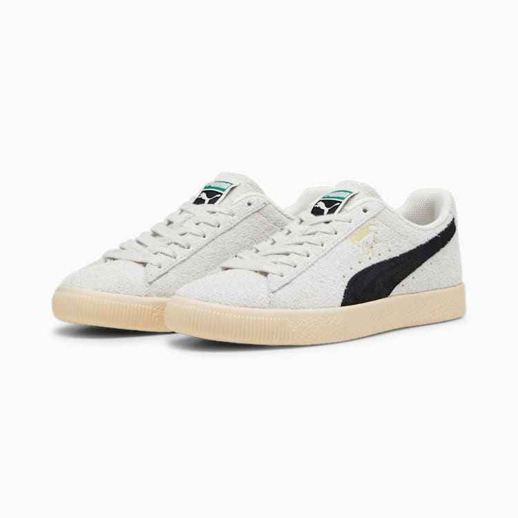 Puma Clyde Hairy Suede, sedate gray / cashew.