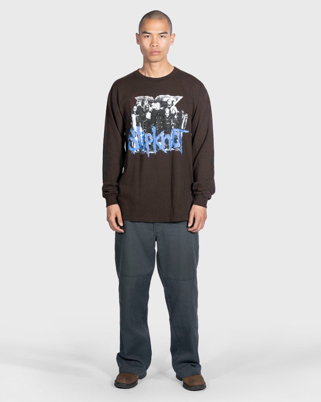 Pleasures X Slipknot Compass LS Tee, brown