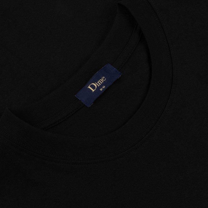 Dime Classic Small Logo Tee, black / white
