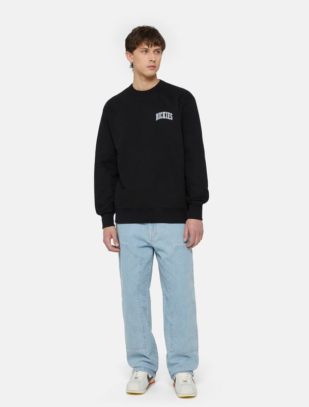 Dickies Aitkin Chest Crewneck, black