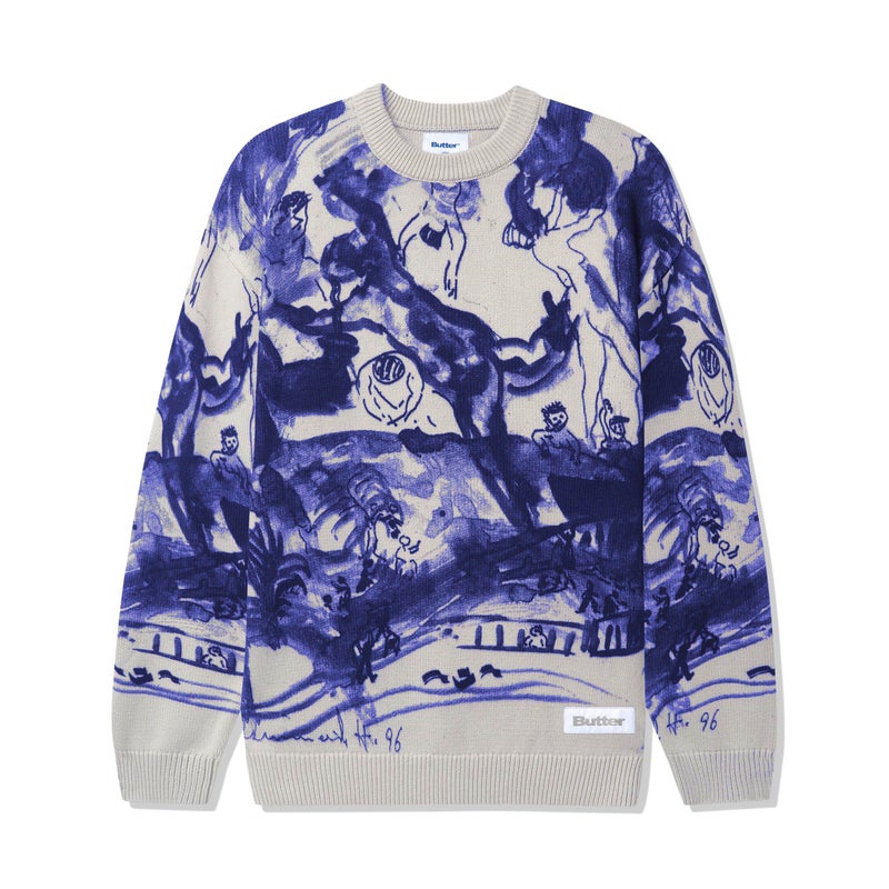 Butter Davide Knit Sweater, grey