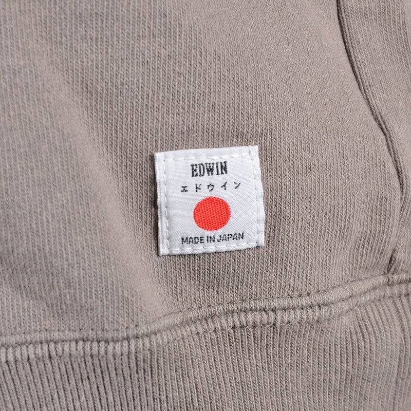 Edwin Raglan-sleeve Crewneck, grey / dye ozone