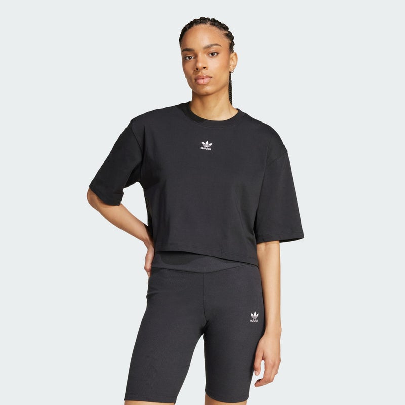 adidas Essential Crop Tee, black