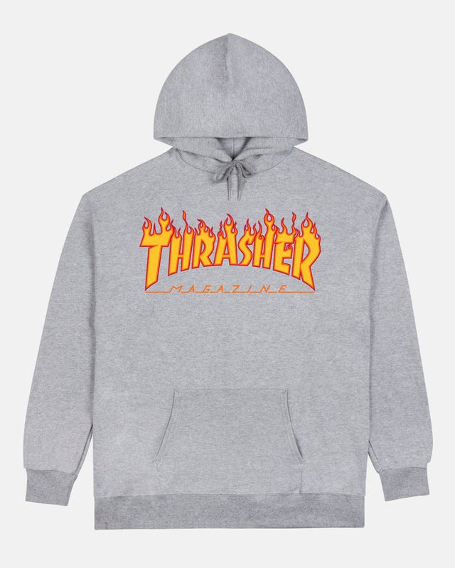 Thrasher Flame hood, grey