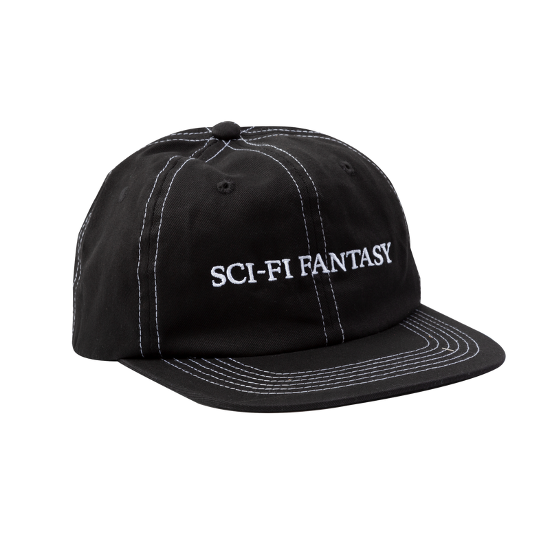 Sci-Fi Fantasy Flat Logo hat, black