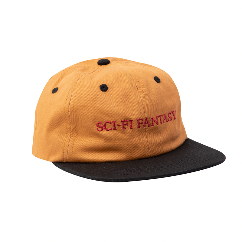 Sci-Fi Fantasy Flat Logo hat, brown / black