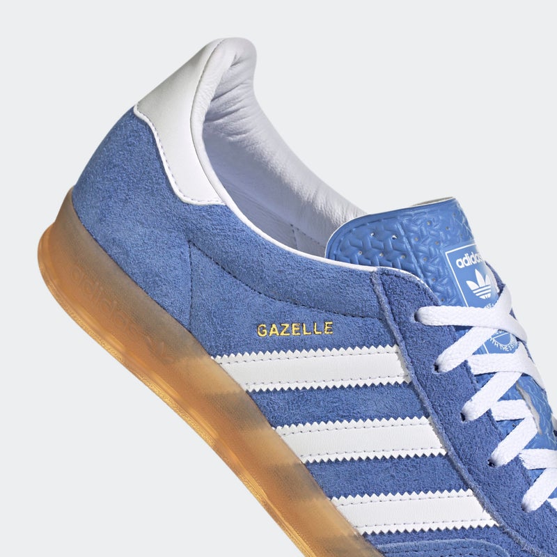adidas Gazelle Indoor Women's, blue fusion / cloud white / gold metallic