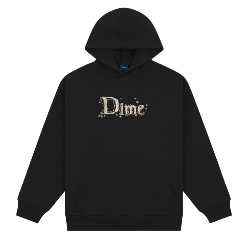 Dime Classic Stone Logo Hoodie, black