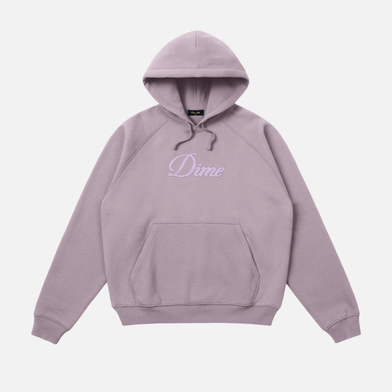 Dime Cursive Hood, plum