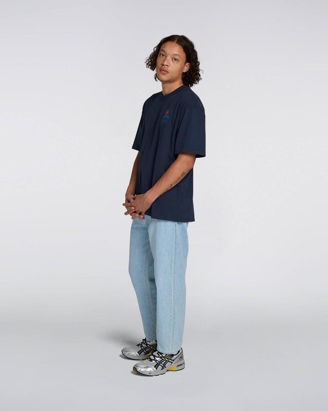 Edwin Cosmos Pant, blue heavy bleach wash