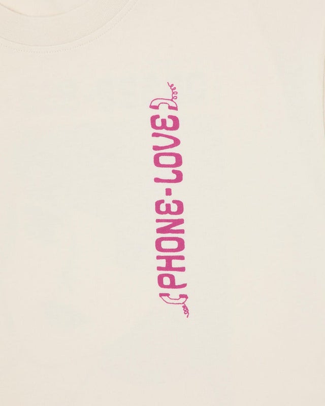 Edwin Phone Love Tee, whisper white
