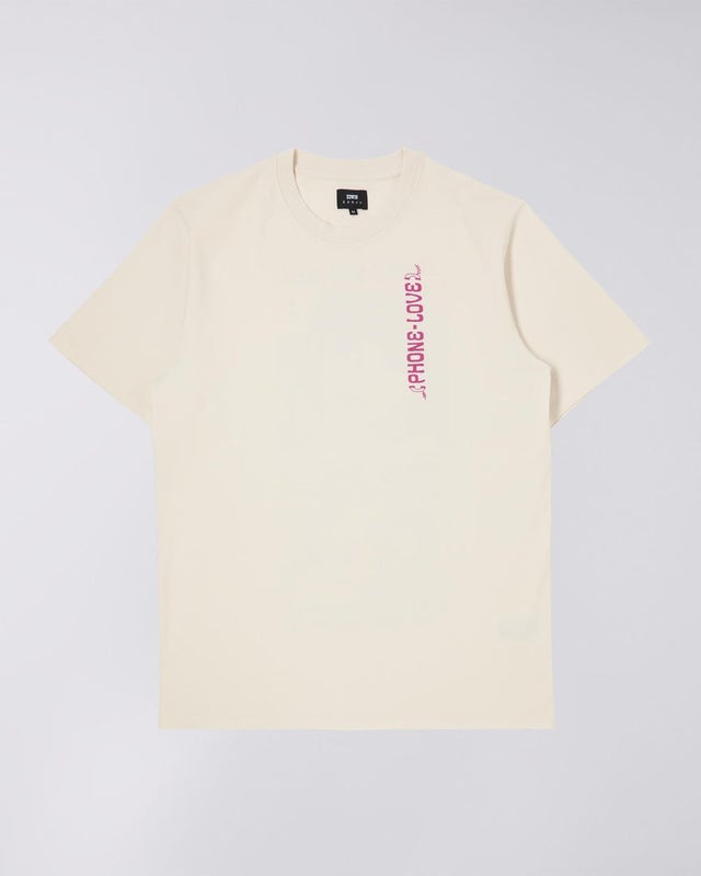 Edwin Phone Love Tee, whisper white
