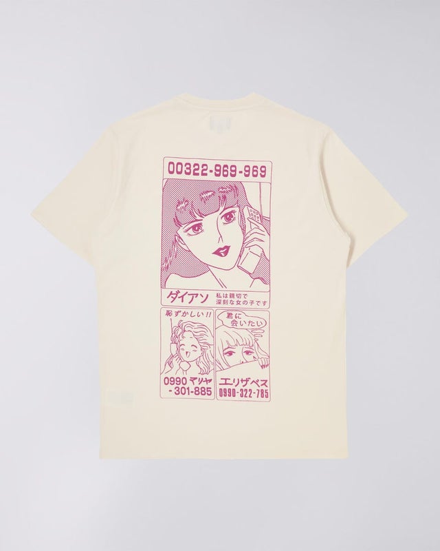 Edwin Phone Love Tee, whisper white