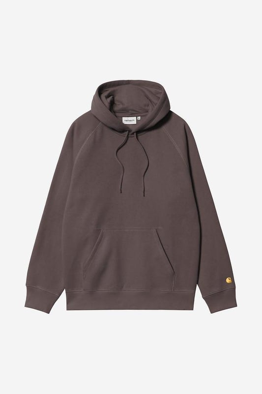 Carhartt Hooded Chase sweat, shale / gold
