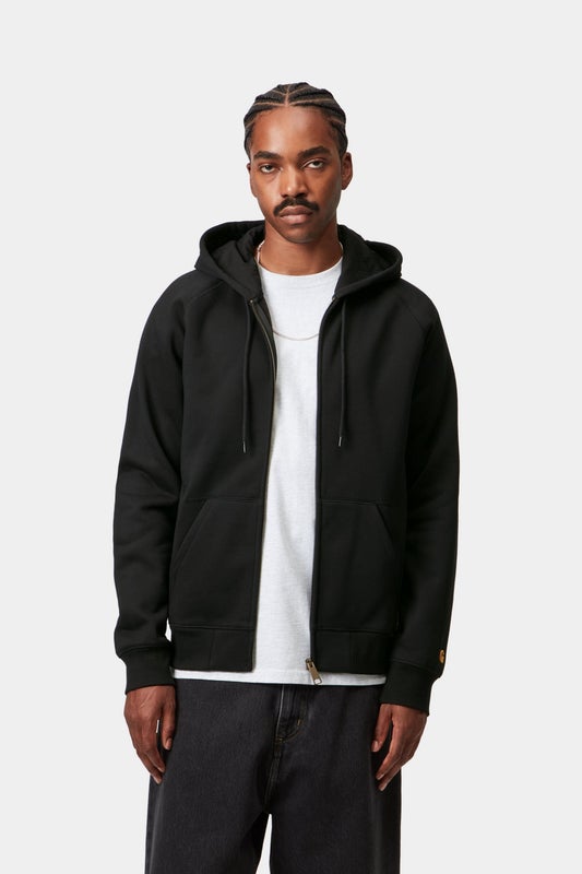 Carhartt Hooded Chase Jacket, black / gold